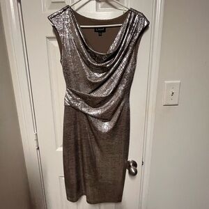 Silver Metallic Women's Dress